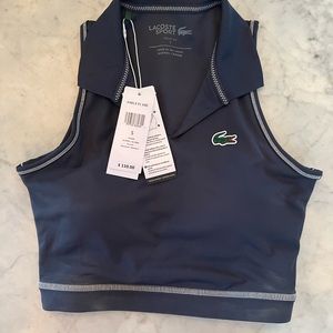 Lacoste Crop Top Size small- new with tags